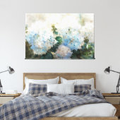 *~* TV2 Blue Pink Hydrangea Canvas Print Leinwanddruck (Insitu (Schlafzimmer))
