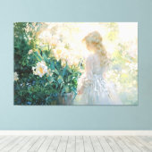 *~* TV2 Fantasy Girl Art Stretched Canvas Print Leinwanddruck (Insitu (Holzboden))