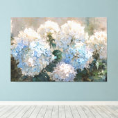 *~* TV2 Pink Blue Hydrangea Canvas Print Leinwanddruck (Insitu (Holzboden))