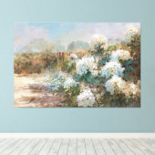 *~* TV2 Sand Beach Hydrangea Art Canvas Print Leinwanddruck (Insitu (Holzboden))