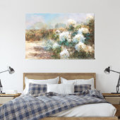 *~* TV2 Sand Beach Hydrangea Art Canvas Print Leinwanddruck (Insitu (Schlafzimmer))