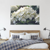 *~* TV2 Soft Hydrangea Stretched Canvas Print Leinwanddruck (Insitu (Schlafzimmer))