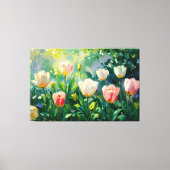 *~* TV2 Spring TULIPS Stretched Canvas Print Leinwanddruck (Vorderseite)