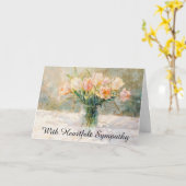 *~* TV2 Still Tulips Vase Beileid Liebe Licht Karte (Gelbe Blume)
