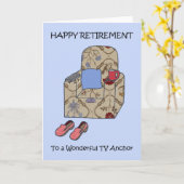 TV Anchor Happy Rente Cartoon Sessel Karte (Gelbe Blume)