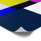 TV bar color test Poster (Ecke)