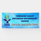 TV Chalice-Logo, Blue Background Banner (Horizontal)