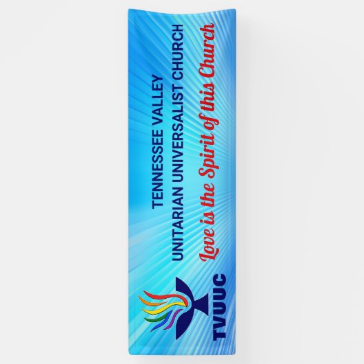 TV Chalice-Logo, Blue Background Banner (Vertikal)