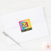 TV Cry Quadratischer Aufkleber (Umschlag)