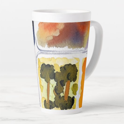 TV Dinner Latte Tasse (Rechte Ecke)