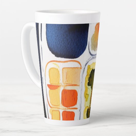 TV Dinner Latte Tasse (Linke Ecke)