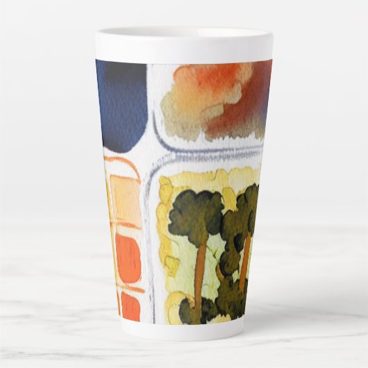 TV Dinner Latte Tasse (Vorderseite)