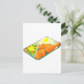TV Dinner Postkarte (Stehend Vorderseite)