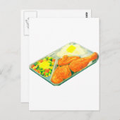 TV Dinner Postkarte (Vorne/Hinten)