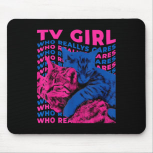 Tv Girl Album Frenchs Ausfahrt, die Cat TV wirklic Mousepad