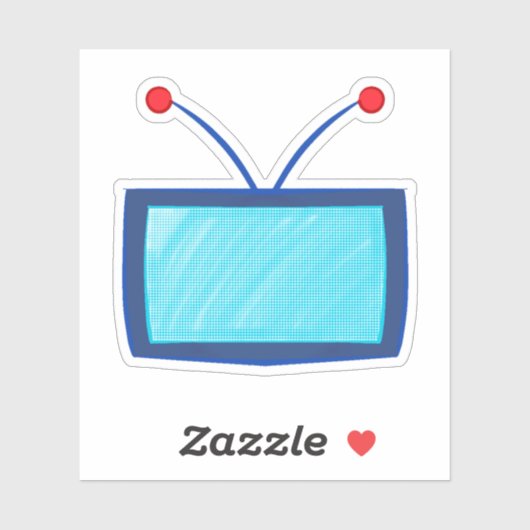 TV Head Man Aufkleber (Blatt)