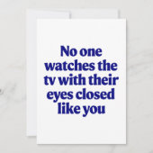 TV Joke Vatertag Vater Joke Husband Geschenk Einladung (Vorderseite)