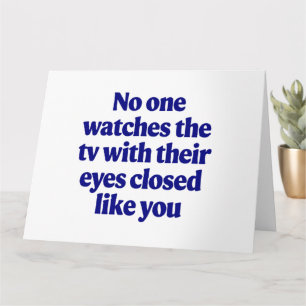 TV Joke Vatertag Vater Joke Husband Geschenk Karte