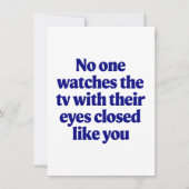 TV Joke Vatertag Vater Joke Husband Geschenk Karte (Vorderseite)