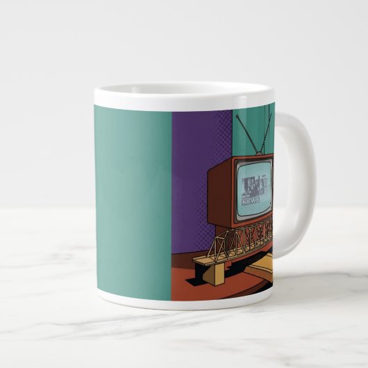 TV Jumbo-Tasse (Vorderseite Rechts)