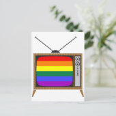 TV LGBT POSTKARTE (Stehend Vorderseite)