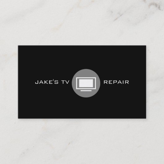 TV, Monitor Reparatur-Visitenkarte Visitenkarte (Vorderseite)