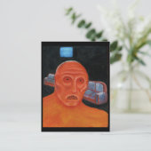 TV-Monster Postkarte (Stehend Vorderseite)