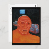 TV-Monster Postkarte (Vorne/Hinten)