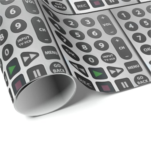 TV-Remote Geschenkpapier (Rolleneckpunkt)