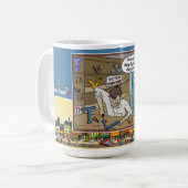 TV Repairman | Absurd Wordplay Humor Classic Kaffeetasse (Vorderseite Links)