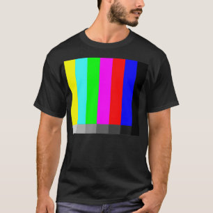 TV Retro-Farbleisten Vintage-Design T-Shirt