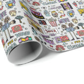 TV Serie Doodles: Funny Vintages Set. Geschenkpapier (Rolleneckpunkt)