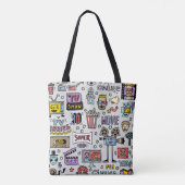 TV Serie Doodles: Funny Vintages Set. Tasche (Rückseite)