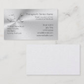 TV-Sprecher, Liniekunst Logo einer Visitenkarte (Vorne/Hinten)