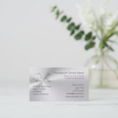 TV-Sprecher, Liniekunst Logo einer Visitenkarte (Stehend Vorderseite)