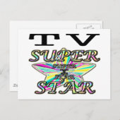 TV Superstar Postkarte (Vorne/Hinten)