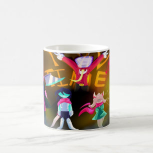 TV Time Showdown – Farbintensive Anime-Schlacht-Ku Kaffeetasse