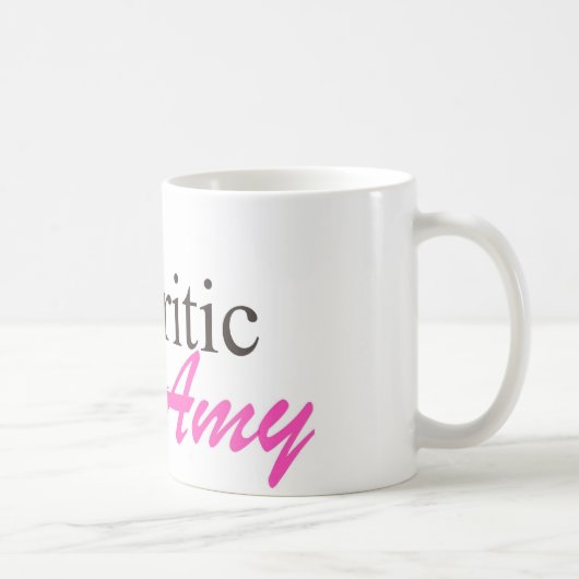 TVCriticAmy Logo-Tasse Kaffeetasse (Rechts)