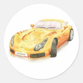 TVR Sagaris-Aufkleber Runder Aufkleber