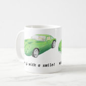 TVR Toskaneres, grüne Auto-Tasse "wachen mit einem Kaffeetasse (Vorderseite Links)