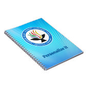 TVUC Chalice-Logo auf dem Hintergrund der blauen R Notizblock (Rechte Seite)