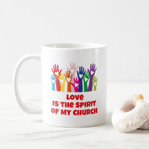TVUC Herz/Hände LIEBE ist der Geist Kaffeetasse
