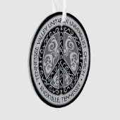 TVUC Peace Sign Car Mirror Hanging Ornament (Vorderseite)