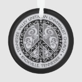 TVUC Peace Sign Car Mirror Hanging Ornament (Rückseite)