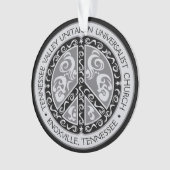 TVUC Peace Sign Car Mirror Hanging Ornament (Vorderseite)