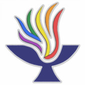 TvUC-Symbol-Flammenkhalice-Logo Aufkleber (Vorderseite)
