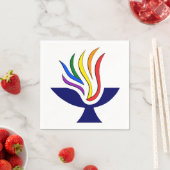 TvUC-Symbol-Flammenkhalice-Logo Serviette (Beispiel)