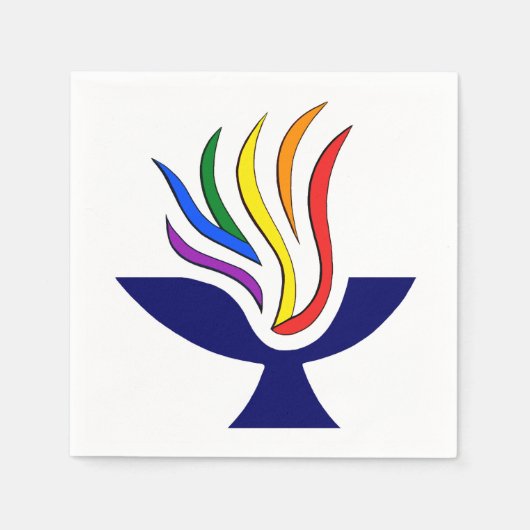 TvUC-Symbol-Flammenkhalice-Logo Serviette (Vorderseite)