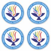 TVUUC Chalice Logo Medium Blue Circle Aufkleber (Vorderseite)