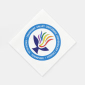 TVUUC Chalice Logo Medium Blue Circle Serviette (Ecke)